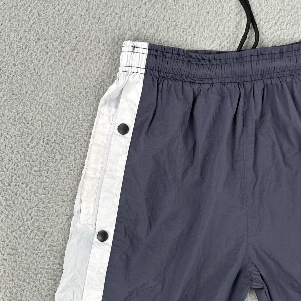 VTG Adidas Tear Away Windbreaker Track Pants Men Large Side Snap Premium Fit Y2K - Picture 12 of 16